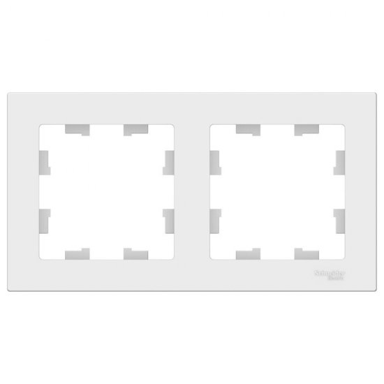 Рамка Systeme Electric AtlasDesign двухместная лотос (ATN001302)