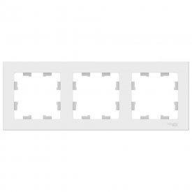 Рамка Systeme Electric AtlasDesign трехместная лотос (ATN001303)