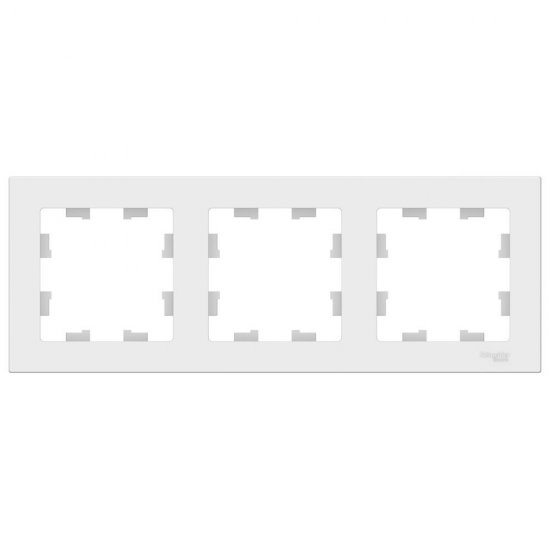 Рамка Systeme Electric AtlasDesign трехместная лотос (ATN001303)