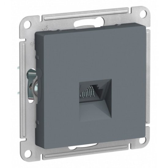 Розетка компьютерная Systeme Electric AtlasDesign встраиваемая грифель RJ45 (ATN000783)