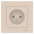 Розетка Systeme Electric AtlasDesign встраиваемая бежевая (ATN000240)