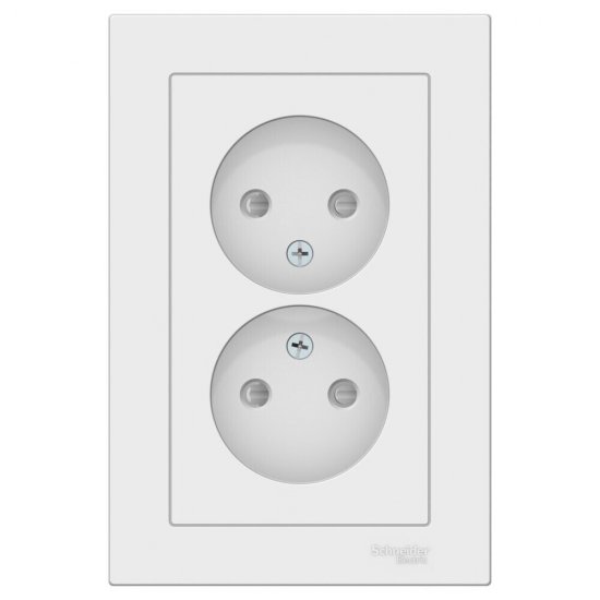 Розетка Systeme Electric AtlasDesign встраиваемая лотос со шторками (ATN001322)