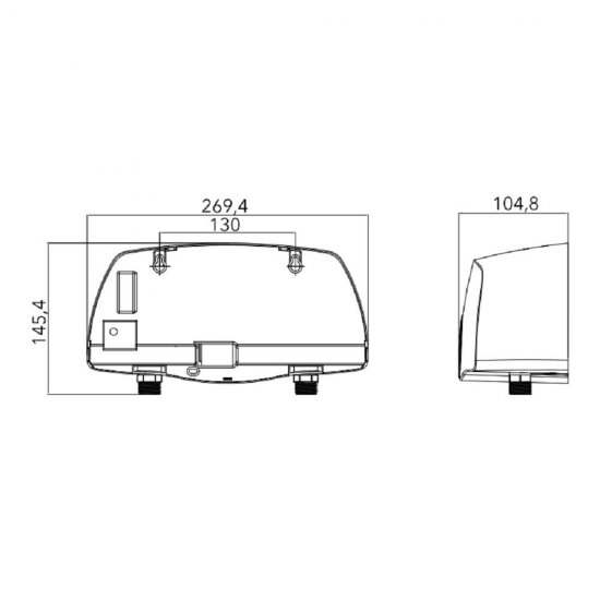 Водонагреватель проточный Royal Thermo Smartfix TS (3,5 kW) душ и кран электрический 3,5 кВт вертикальный