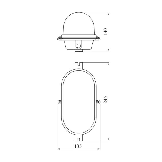 Светильник накладной Svet НБП 01-60-001 E27 60 Вт IP53 черный (1500-00010)
