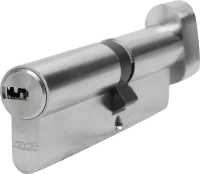 Цилиндр Abus KD6N Z50/K40, 50x40 мм, ключ/вертушка, цвет никель