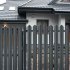 Евроштакетник односторонний М-образный 0,45 мм 100х1800 мм графитовый серый RAL 7024 фигурный срез