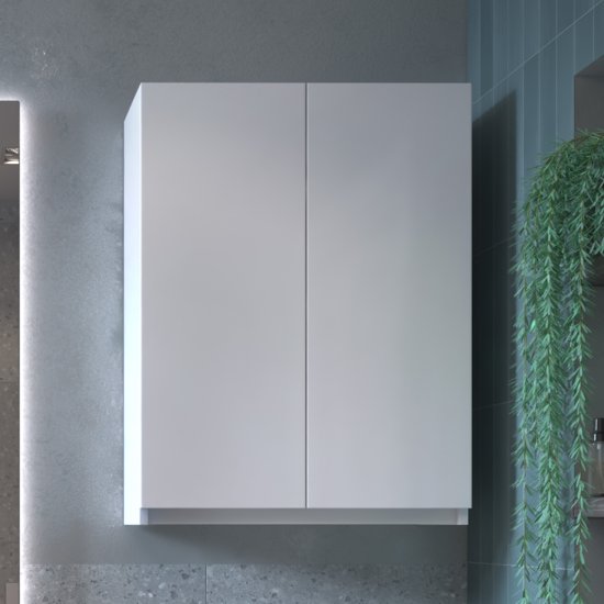 Шкаф для стиральной машины Терни KONSENSA 60x80 см навесной цвет белый