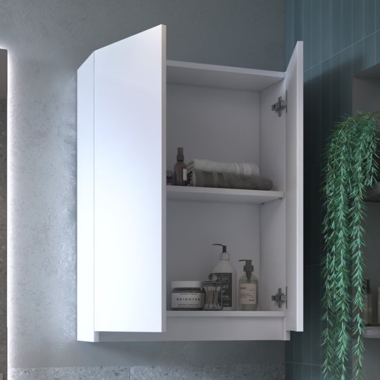 Шкаф для стиральной машины Терни KONSENSA 60x80 см навесной цвет белый