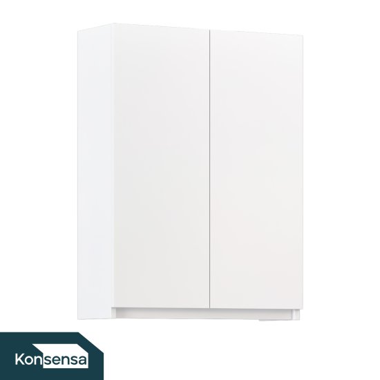 Шкаф для стиральной машины Терни KONSENSA 60x80 см навесной цвет белый