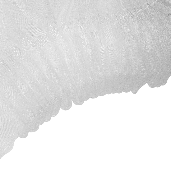 Тюль на ленте Palu 140x260 см цвет белый Cool 6