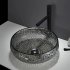 Раковина накладная Glass 41 см цвет черный