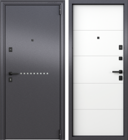 Дверь входная металлическая Torex 95x205 см правая этника бьянко