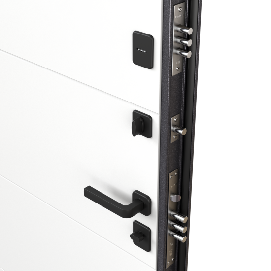 Дверь входная металлическая Torex 95x205 см правая этника бьянко