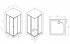 Душевой уголок AM.PM Flash W9HG-403-090-BT квадратный 90x90 см черный профиль прозрачное стекло раздвижной