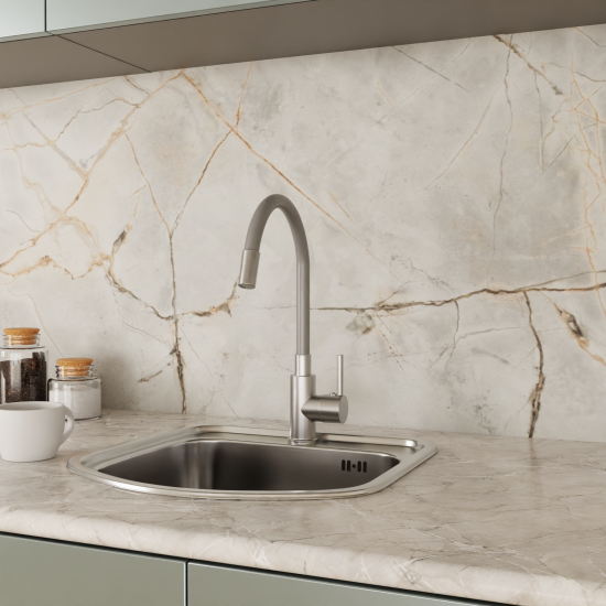 Смеситель для кухни Esko Coralli CR519GTOTAL общая высота 40 см цвет графит