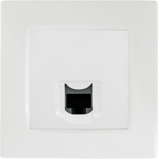 Розетка компьютерная RJ45 категория 6 UTP - Legrand Etika - белый