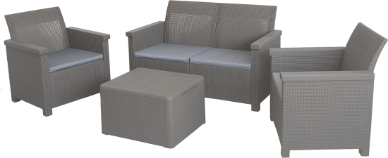 Набор садовой мебели Basegi пластик капучино