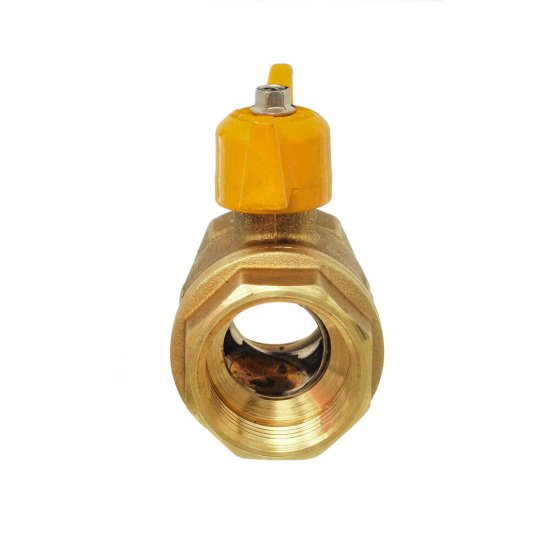 Кран шаровой газовый БАЗ 1 ВР(г) х 1 ВР(г) бабочка (БАЗ.А10.1.25.40)