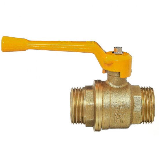 Кран шаровой газовый БАЗ 3/4 НР(ш) х 3/4 НР(ш) ручка (БАЗ.А12.0.20.40)