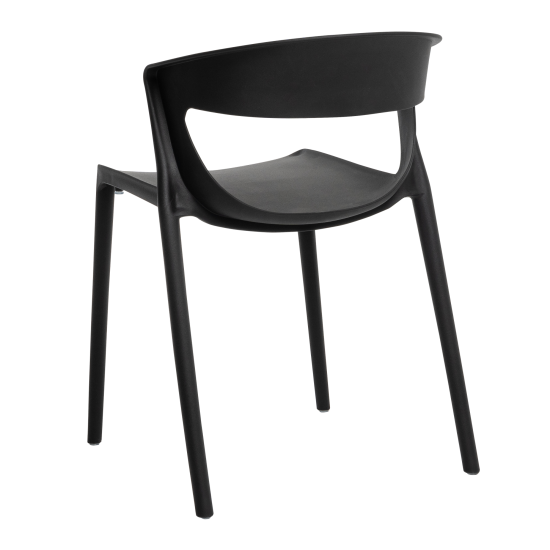 Стул садовый Nebbiolo 49x79x75 см полипропилен черный