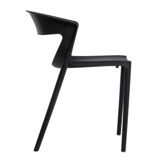 Стул садовый Nebbiolo 49x79x75 см полипропилен черный