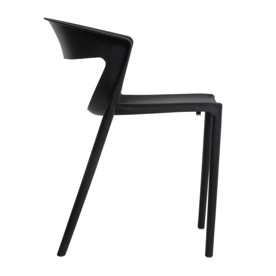 Стул садовый Nebbiolo 49x79x75 см полипропилен черный