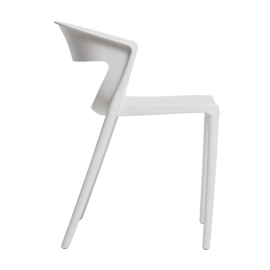 Стул садовый Nebbiolo 49x79x75 см полипропилен белый