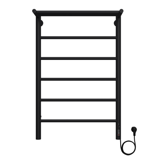 Полотенцесушитель электрический Equation 500x800 мм 125 Вт лесенка цвет черный