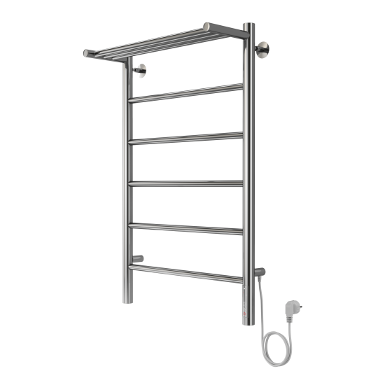 Полотенцесушитель электрический Equation 500x800 мм 125 Вт лесенка цвет хром