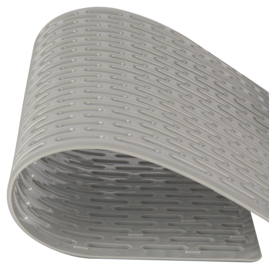 Коврик для мойки Vidage 28.5x33 см ПВХ цвет серый