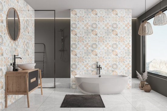 Глазурованный керамогранит Eternal Arascato Armoni 60x60 см 1.44 м² глянцевый цвет серый