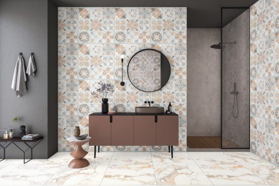 Глазурованный керамогранит Eternal Arascato Armoni 60x60 см 1.44 м² глянцевый цвет серый