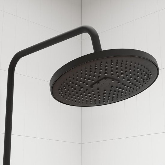 Душевая система Iddis Odda ODDBLTHi06 с термостатом 5 режимов цвет черный матовый
