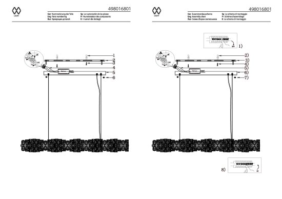 Люстра подвесная светодиодная Mw-Light Гослар 12 м²
