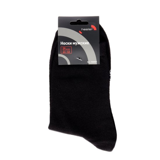Носки мужские Hesler кардная пряжа 44-46 черные