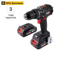 Дрель-шуруповерт аккумуляторная ударная бесщеточная Elitech HD CD20ISL2 E2201.041.01, 20 В Li-ion 2x2 Ач