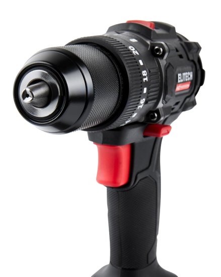 Дрель-шуруповерт аккумуляторная ударная бесщеточная Elitech HD CD20ISL2 E2201.041.01, 20 В Li-ion 2x2 Ач