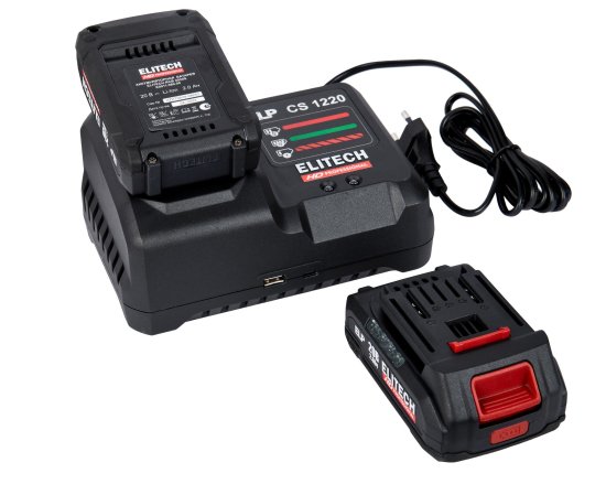 Винтоверт ударный аккумуляторный Elitech HD CS2003SL, 20 В Li-Ion 2x2 Ач