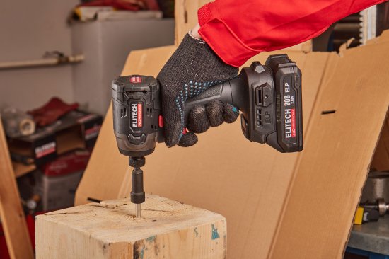 Винтоверт ударный аккумуляторный Elitech HD CS2003SL, 20 В Li-Ion 2x2 Ач