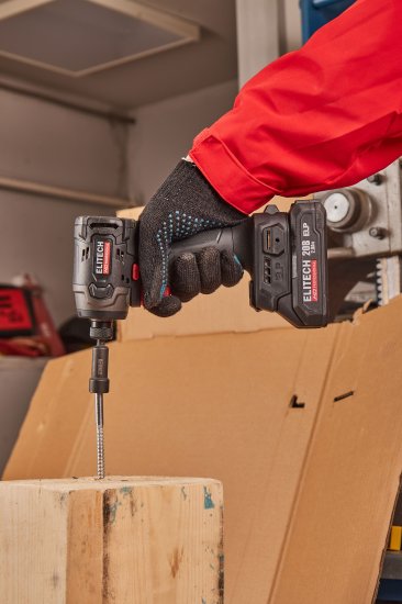 Винтоверт ударный аккумуляторный Elitech HD CS2003SL, 20 В Li-Ion 2x2 Ач