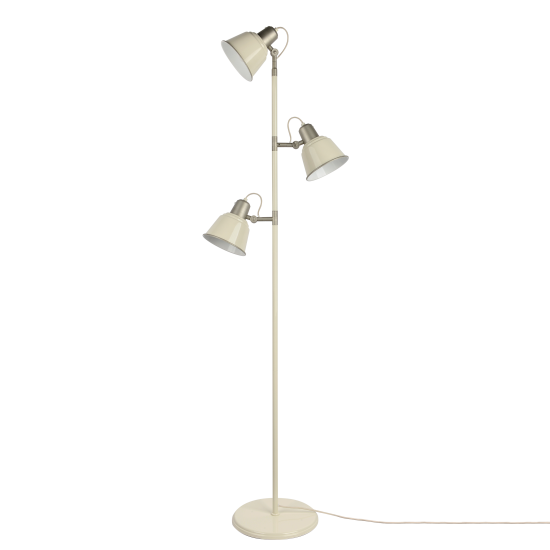 Торшер Inspire Milky E27x3 металл, цвет кремовый