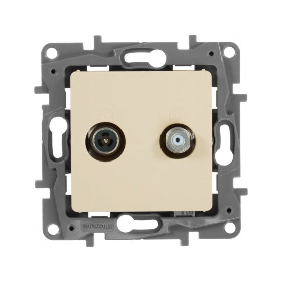 Двухкабельная tv/sat розетка Legrand ETIKA