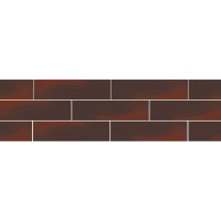 Клинкерная плитка для фасада Paradyz Elewacja Cloud gladka (46 шт.= 0,74 кв.м) коричневая 245х66х7 мм