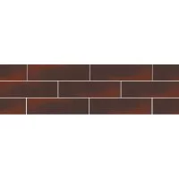 Клинкерная плитка для фасада Paradyz Elewacja Cloud gladka (46 шт.=0,74 кв.м) коричневая 245х66х7 мм