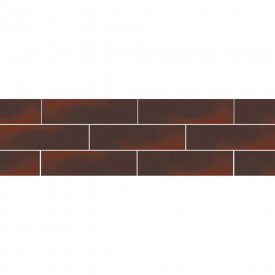 Клинкерная плитка для фасада Paradyz Elewacja Cloud gladka (46 шт.= 0,74 кв.м) коричневая 245х66х7 мм