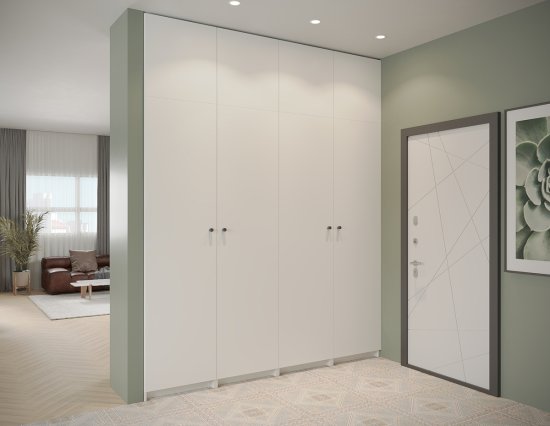 Фасад комода Лион София 79.6x22x1.6 см ЛДСП цвет белый матовый