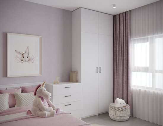 Фасад комода Лион София 79.6x22x1.6 см ЛДСП цвет белый матовый