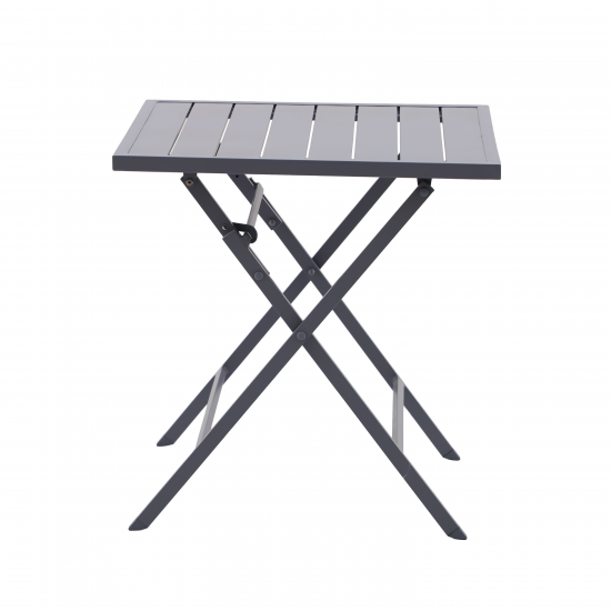 Стол садовый квадратный Naterial Xara 71x71x74 см алюминий темно-серый
