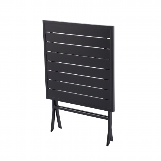 Стол садовый квадратный Naterial Xara 71x71x74 см алюминий темно-серый