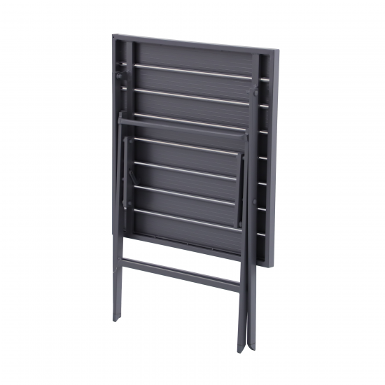 Стол садовый квадратный Naterial Xara 71x71x74 см алюминий темно-серый